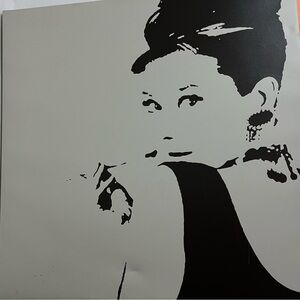 Vintage IKEA PJATTERYD Audrey Hepburn Canvas Print 35" x 35" 90 X 90CM (no frame